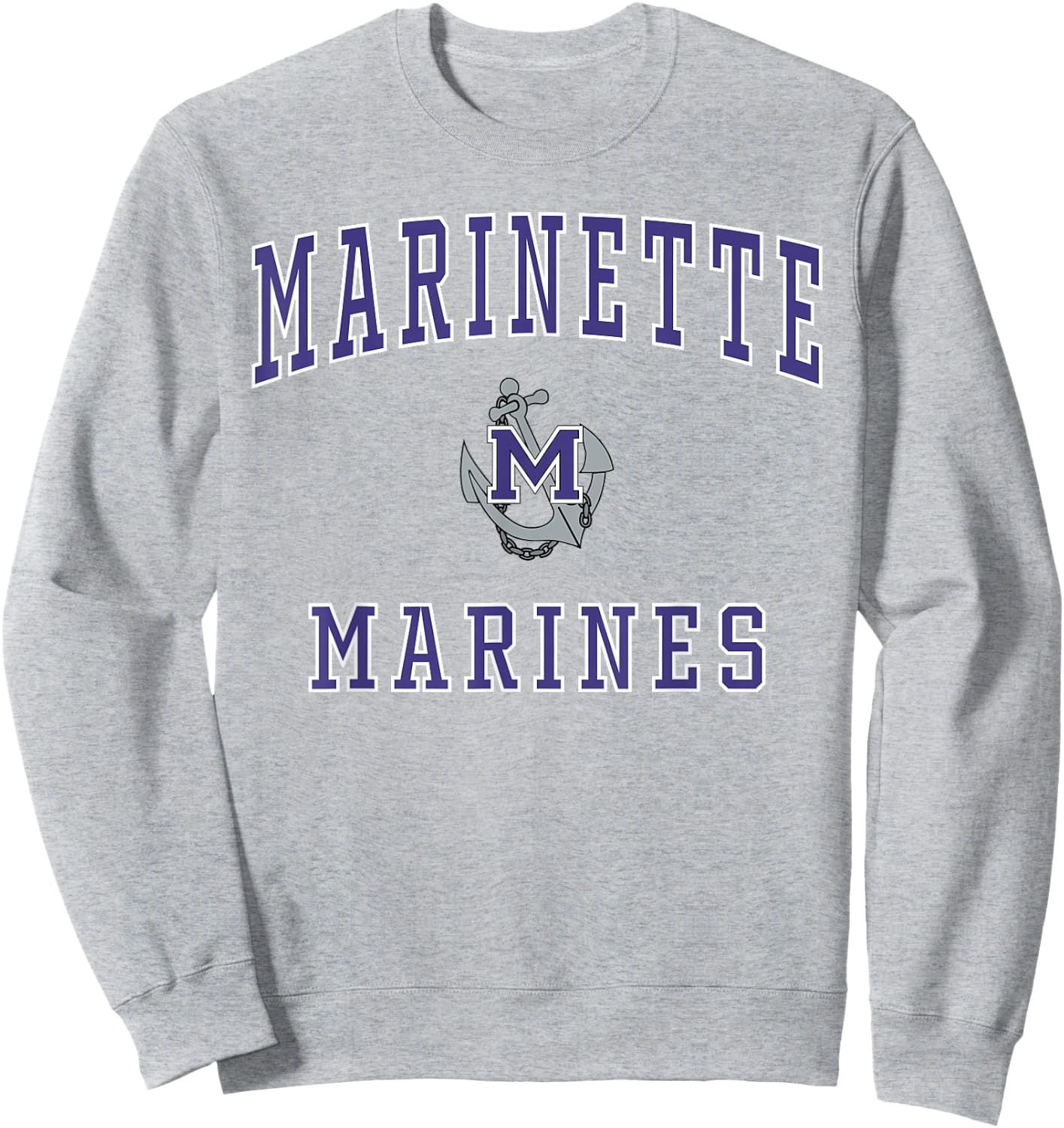 Marinette High School Marines Sweatshirt - Sweatshirt | Ash