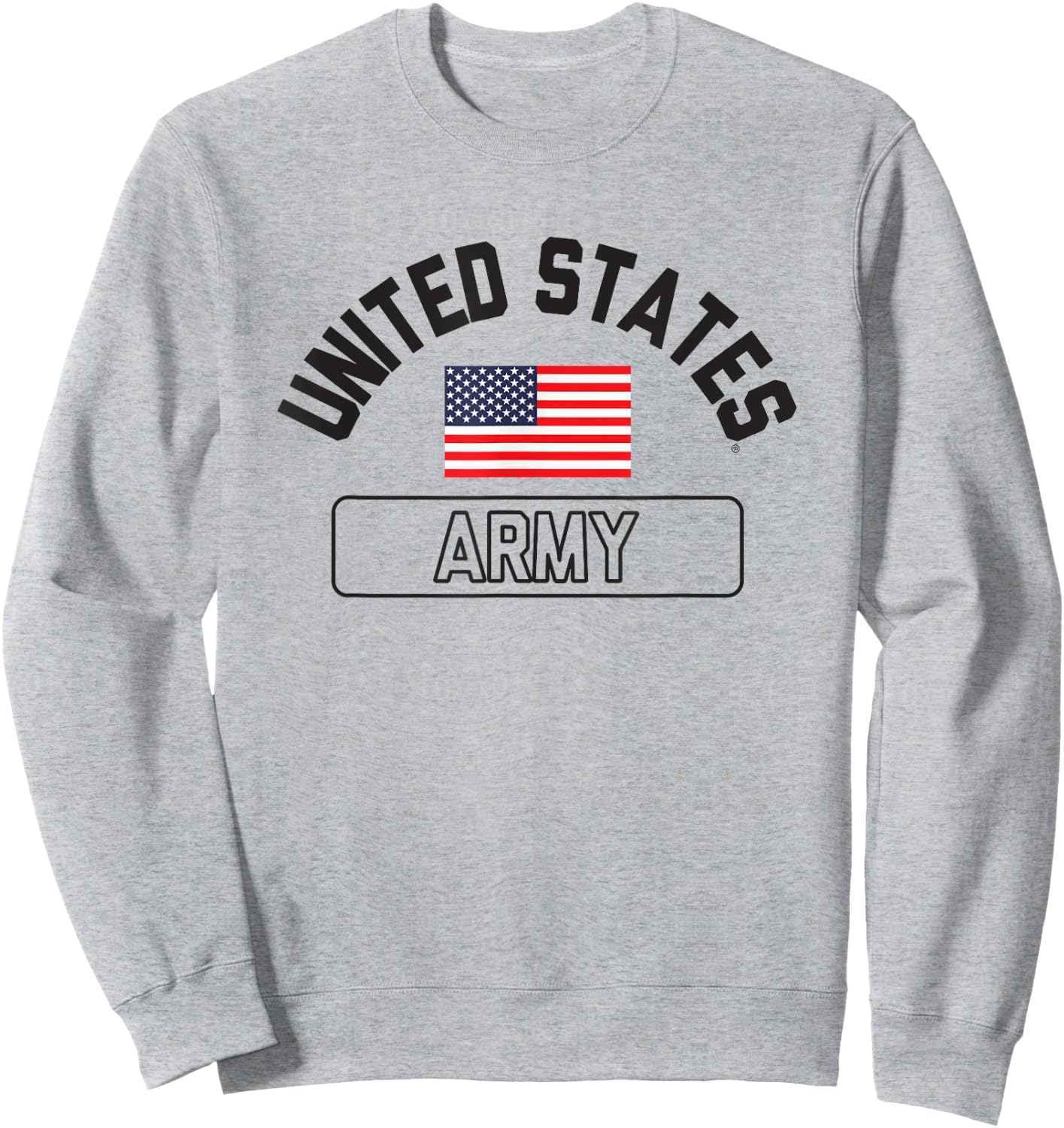 United States Army Military Flag White Officially Licensed Sweatshirt - Sweatshirt | Ash