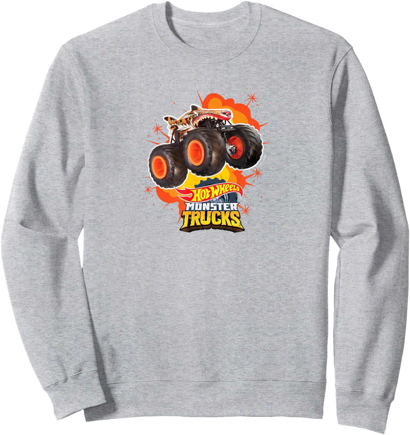 Hot Wheels - Monster Trucks Tiger Shark Sweatshirt - Sweatshirt | Ash