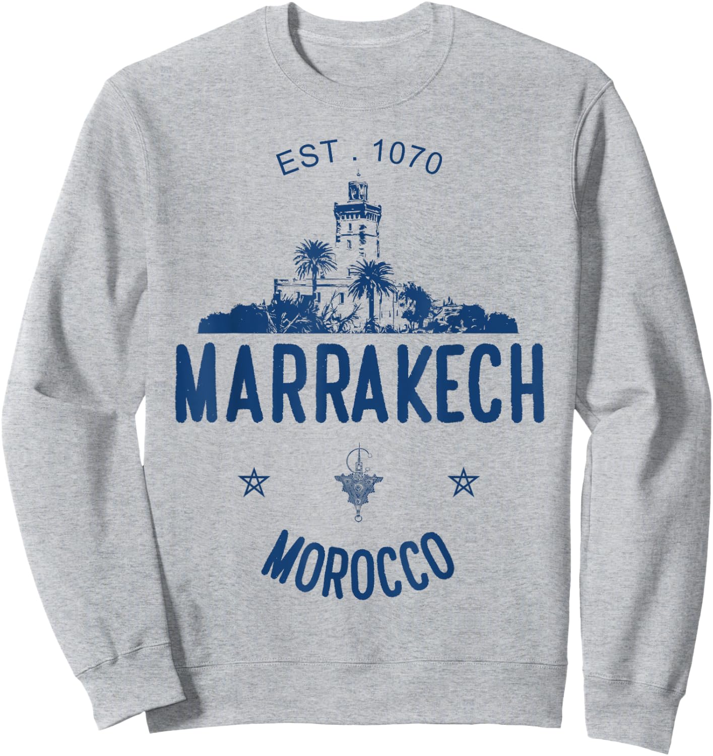 Marrakesh Morocco Jemaa El Fna Marrakech Travel Sweatshirt - Sweatshirt | Ash