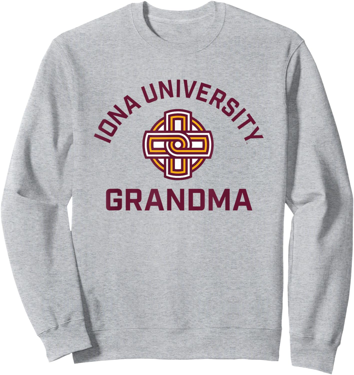 Iona University Gaels Arched Grandma Sweatshirt - Sweatshirt | Ash