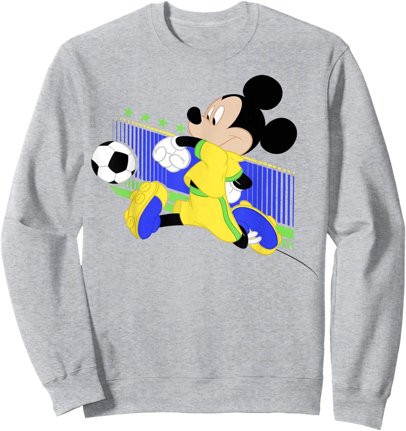 Disney Mickey And Friends Mickey Mouse Brazil Soccer Sweatshirt - Sweatshirt | Ash