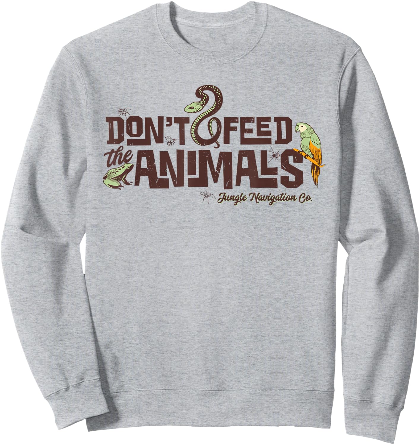 Disney Jungle Cruise Don't Feed The Animals Sweatshirt - Sweatshirt | Ash