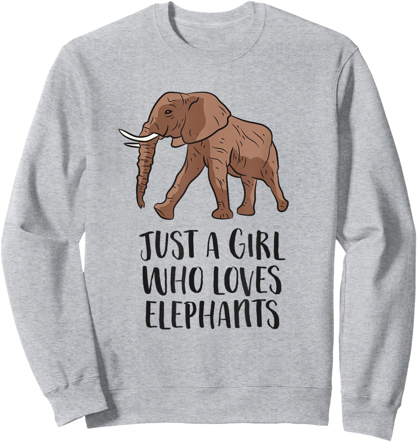Just a Girl Who Loves Elephants Sweatshirt - Sweatshirt | Ash