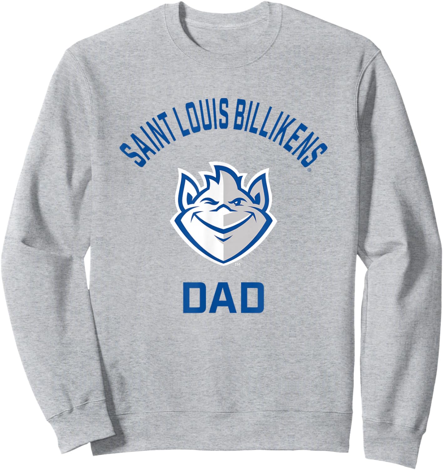 Saint Louis University SLU Billikens Arched Dad Sweatshirt - Sweatshirt | Ash