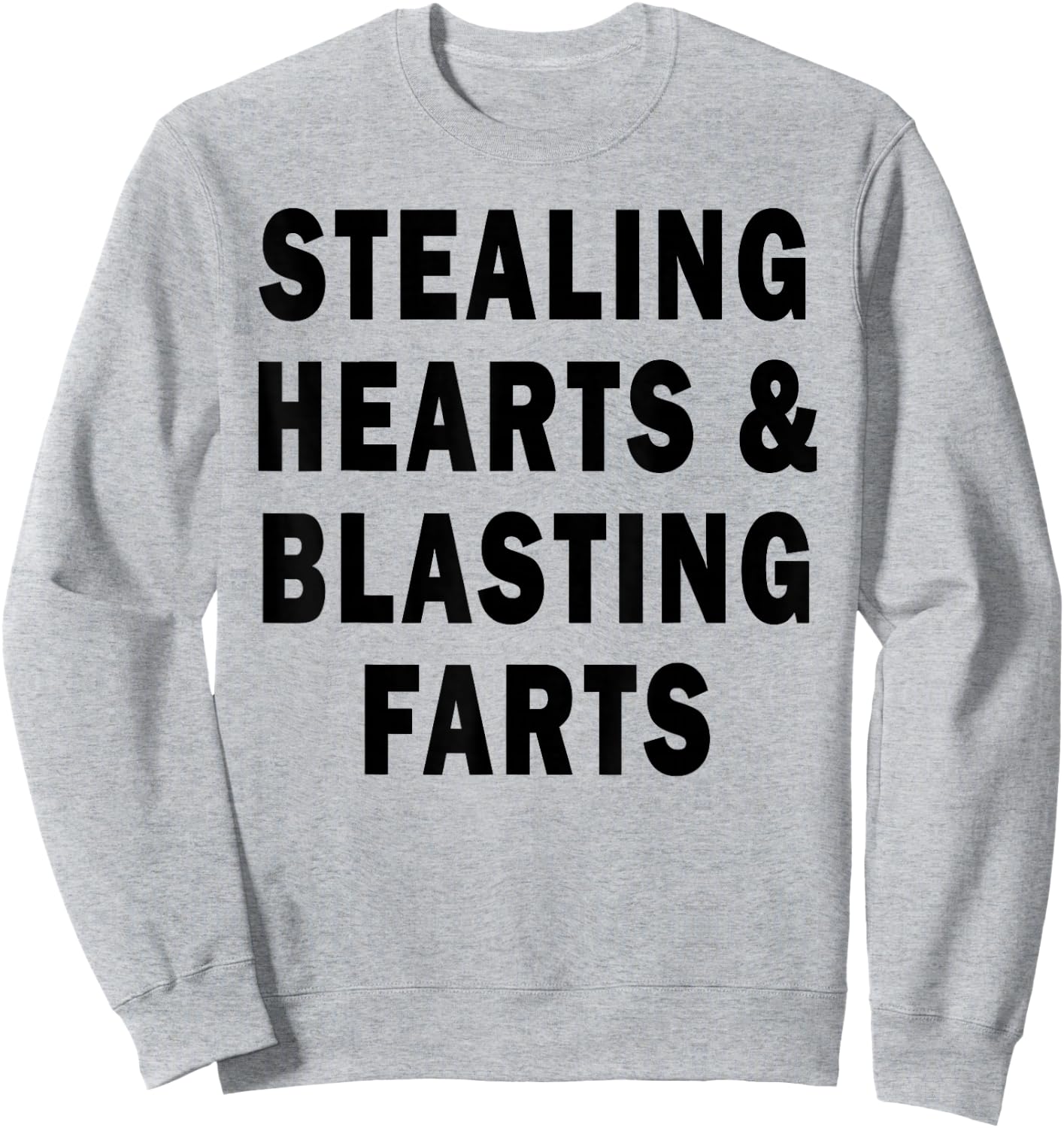 Stealing Hearts And Blasting Farts Sweatshirt - Sweatshirt | Ash