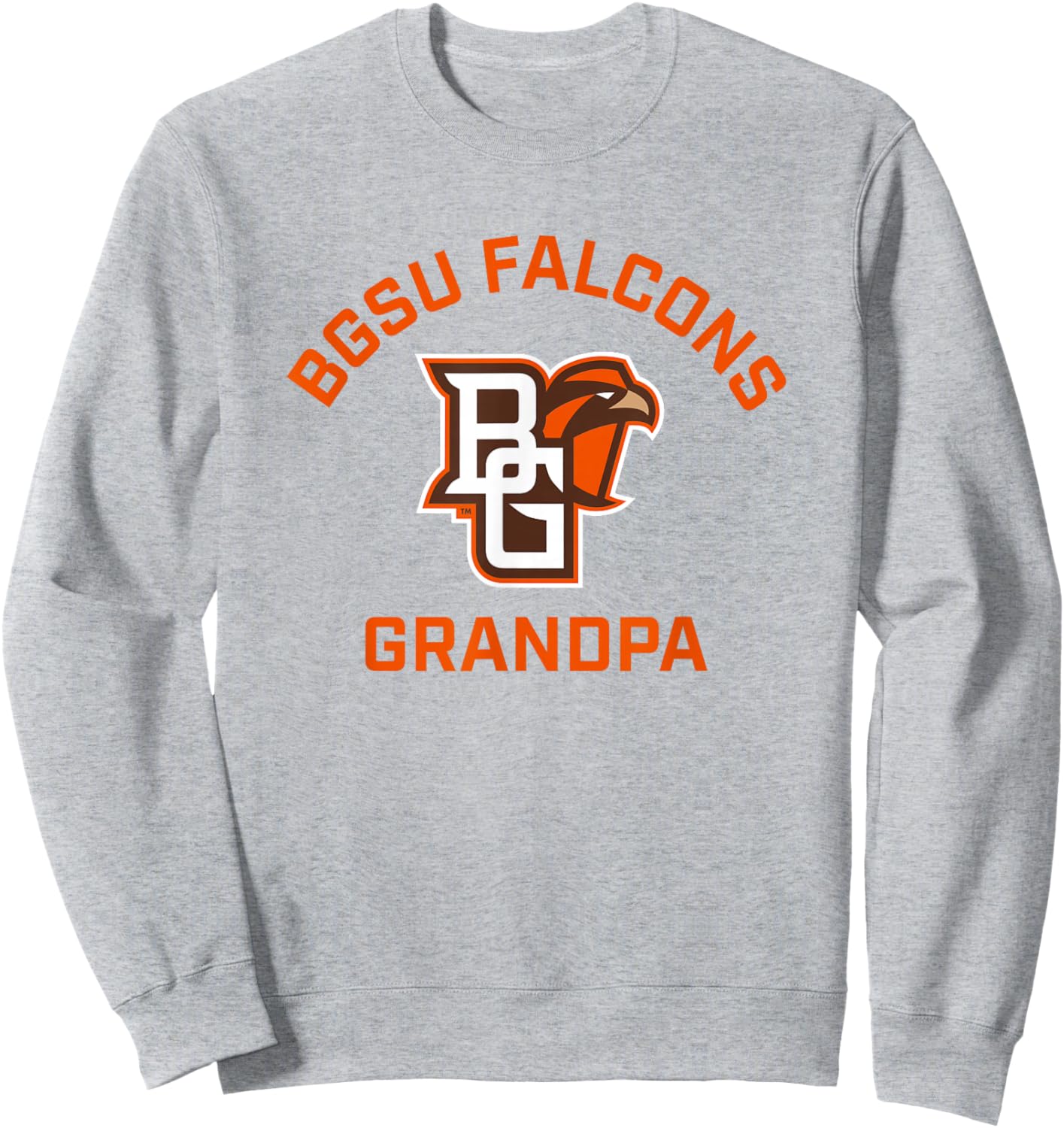 Bowling Green BGSU Falcons Arched Grandpa Sweatshirt - Sweatshirt | Ash
