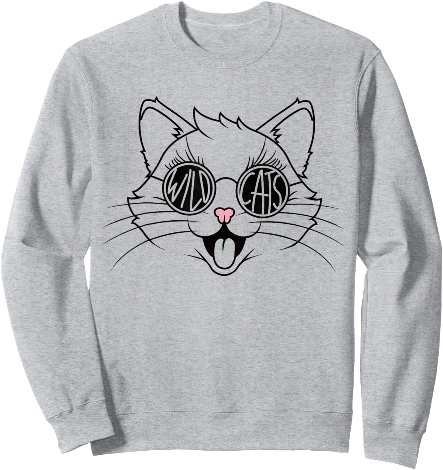Wildcats School Sports Fan Team Spirit Back To school Sweatshirt - Sweatshirt | Ash