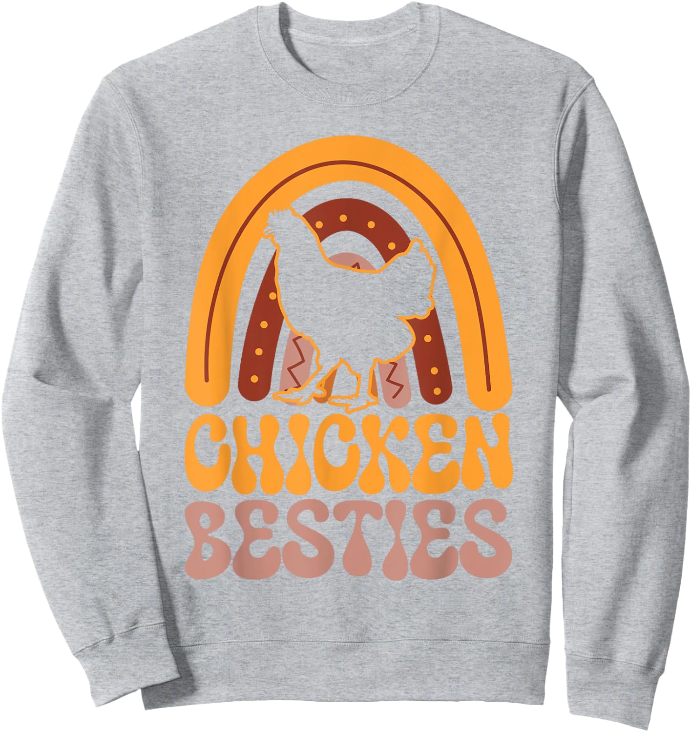 Chicken Besties BFF Best Friends Bestie Sweatshirt - Sweatshirt | Ash