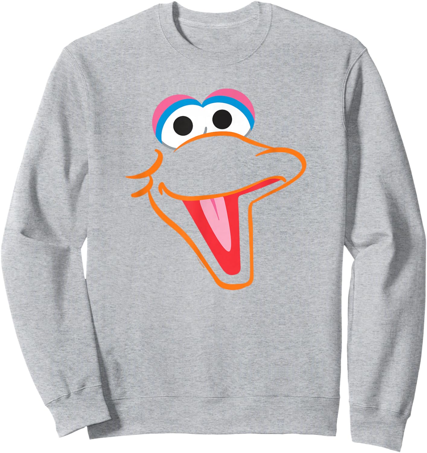 Sesame Street Big Bird Face Halloween Costume Sweatshirt - Sweatshirt | Ash