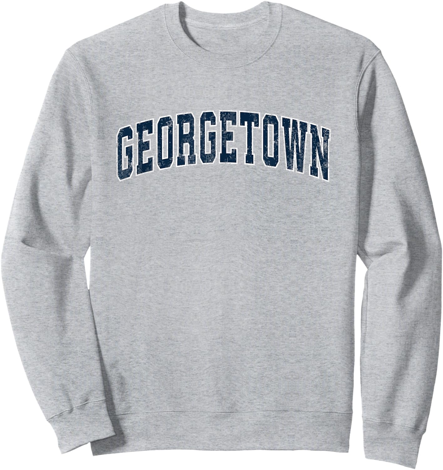 Georgetown Texas TX Vintage Sports Design Navy Design Sweatshirt - Sweatshirt | Ash