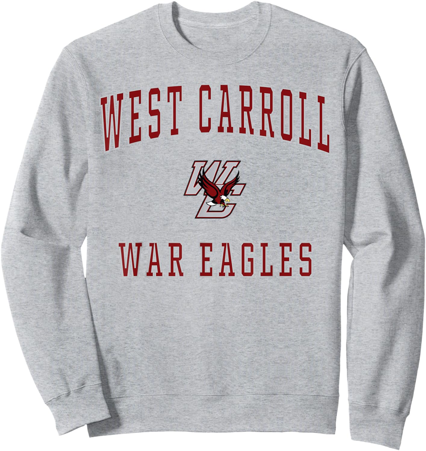 West Carroll High School War Eagles Sweatshirt - Sweatshirt | Ash