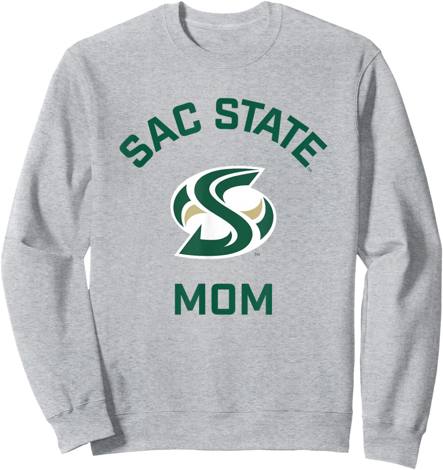 Sacramento State CSUS Hornets Arched Mom Sweatshirt - Sweatshirt | Ash