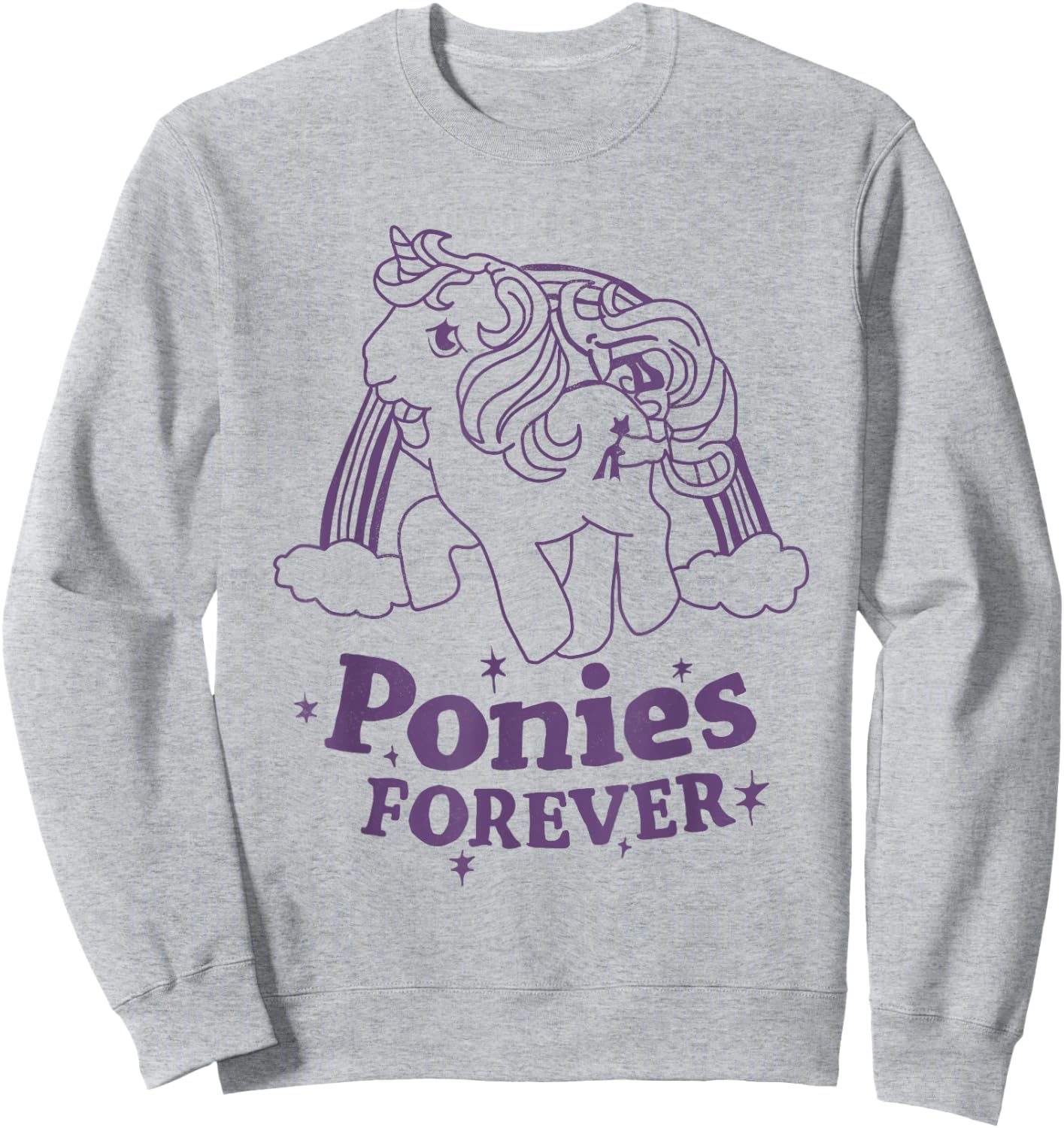 Ponies Forever Band Reference Grey Sweatshirt - Sweatshirt | Ash