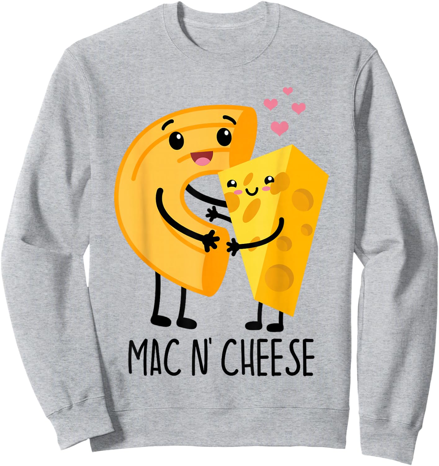 Funny Mac N Cheese Love Food Gift Sweatshirt - Sweatshirt | Ash
