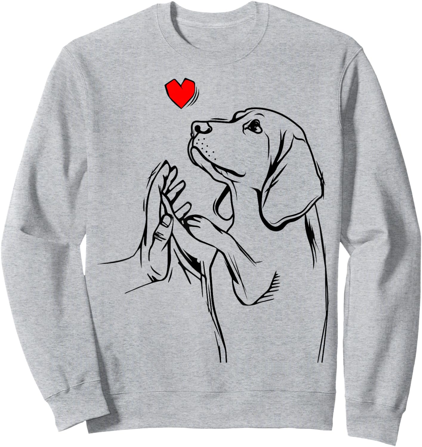 Beagle Love Dog Mom Girls Sweatshirt - Sweatshirt | Ash