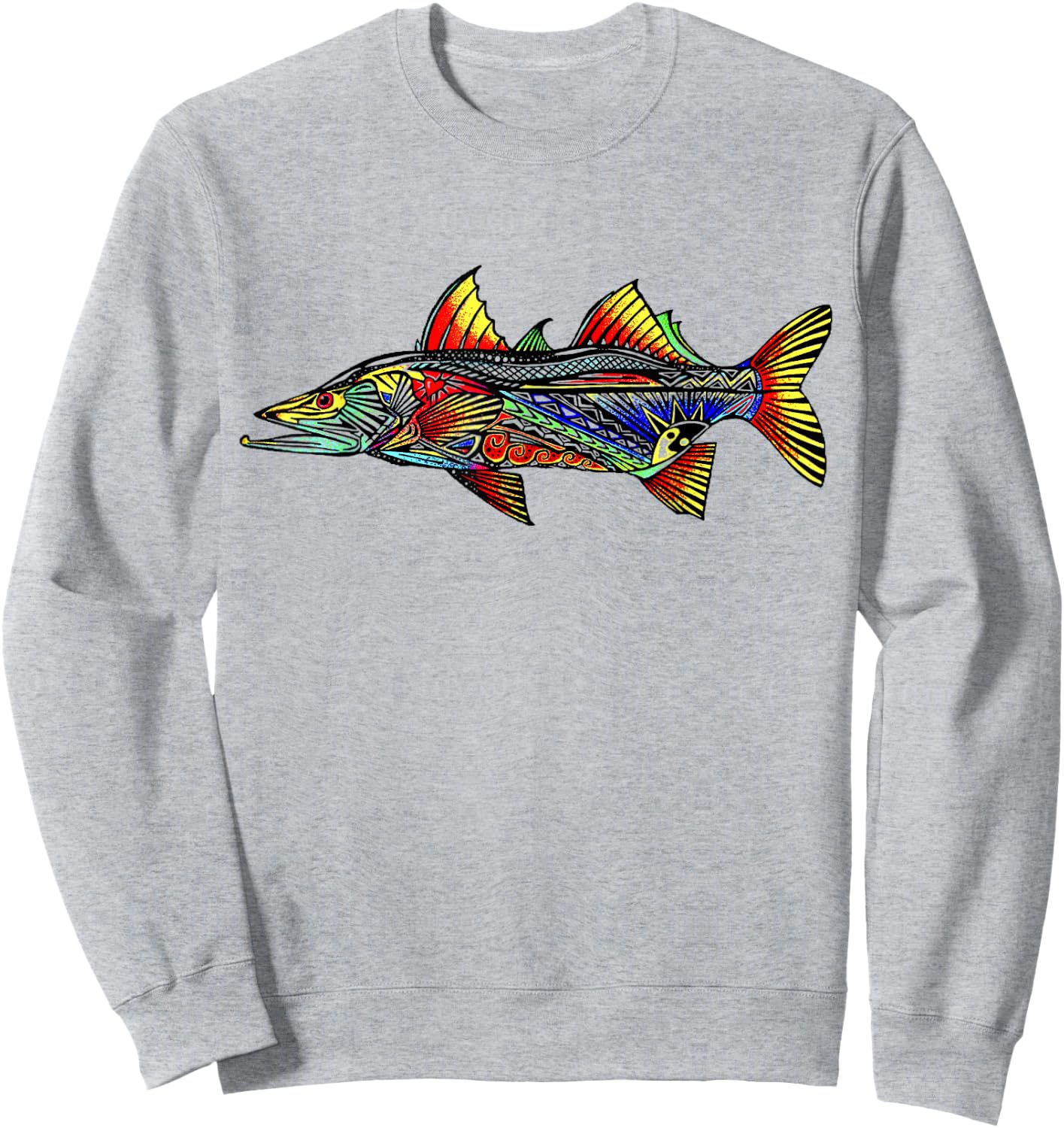Colorful Snook Sweatshirt - Sweatshirt | Ash