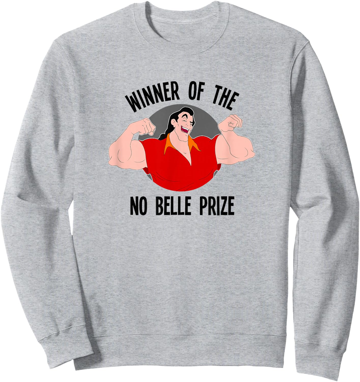 Disney Beauty and The Beast Gaston Winner of No Belle Prize Small Sweatshirt - Sweatshirt | Ash