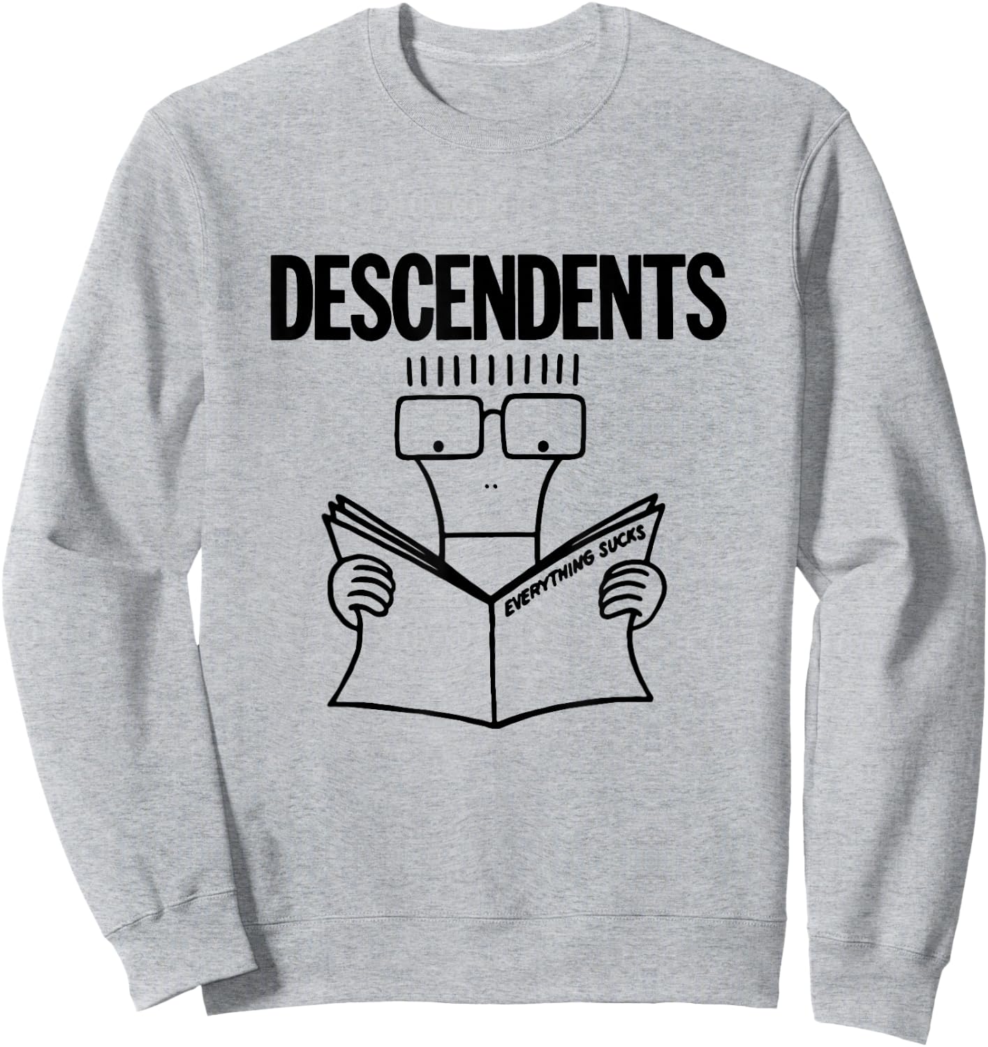 Descendents - Official Merchandise - Everything Sucks Sweatshirt - Sweatshirt | Ash