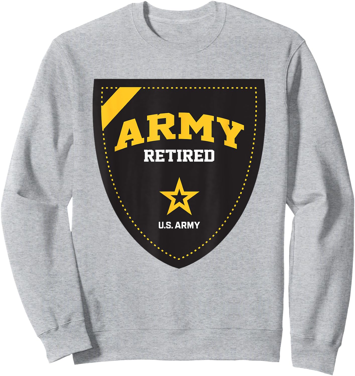 United States Army Military Retired Shield Sweatshirt - Sweatshirt | Ash
