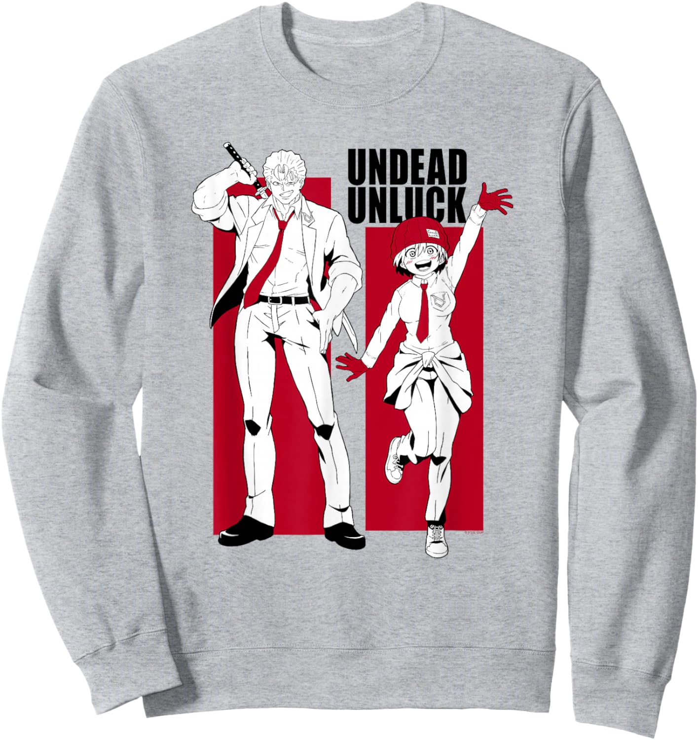 Undead Unluck Andy & Fuuko Frames Sweatshirt - Sweatshirt | Ash