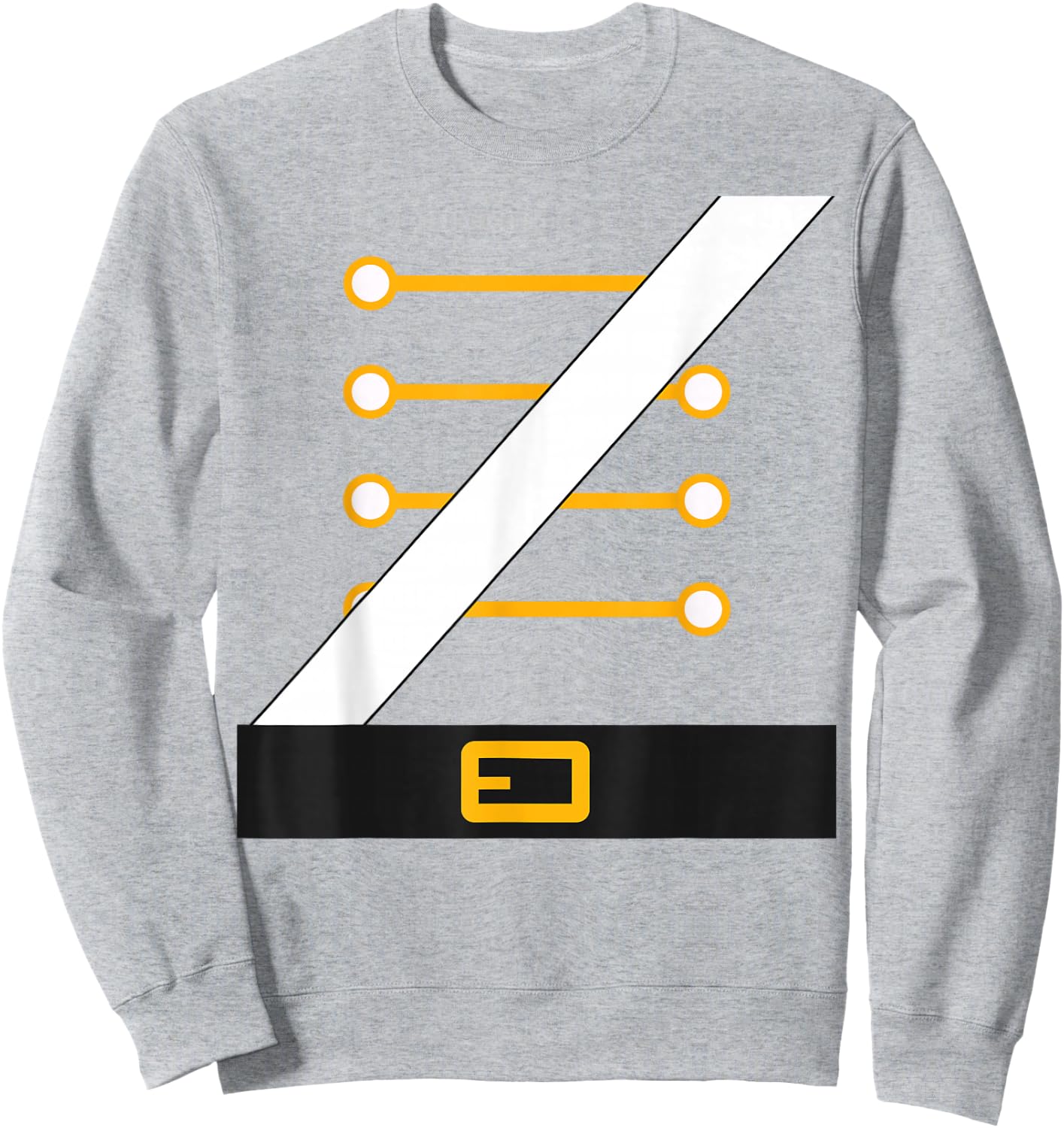 Nutcracker Costume Uniform Matching Toy Soldier Halloween Sweatshirt - Sweatshirt | Ash