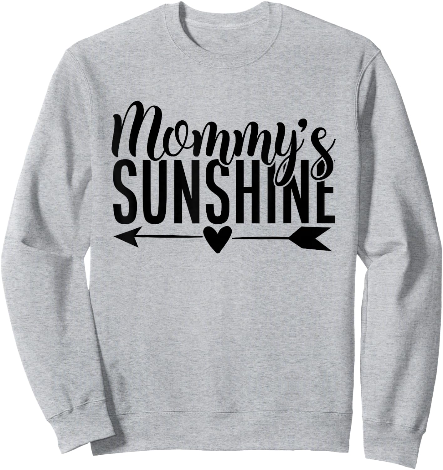 Mommy's Sunshine Cute Mother's Day Family Baby Sweatshirt - Sweatshirt | Ash
