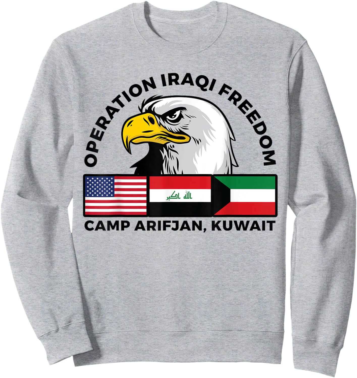 Camp Arifjan Operation Iraqi Freedom Veteran Sweatshirt - Sweatshirt | Ash