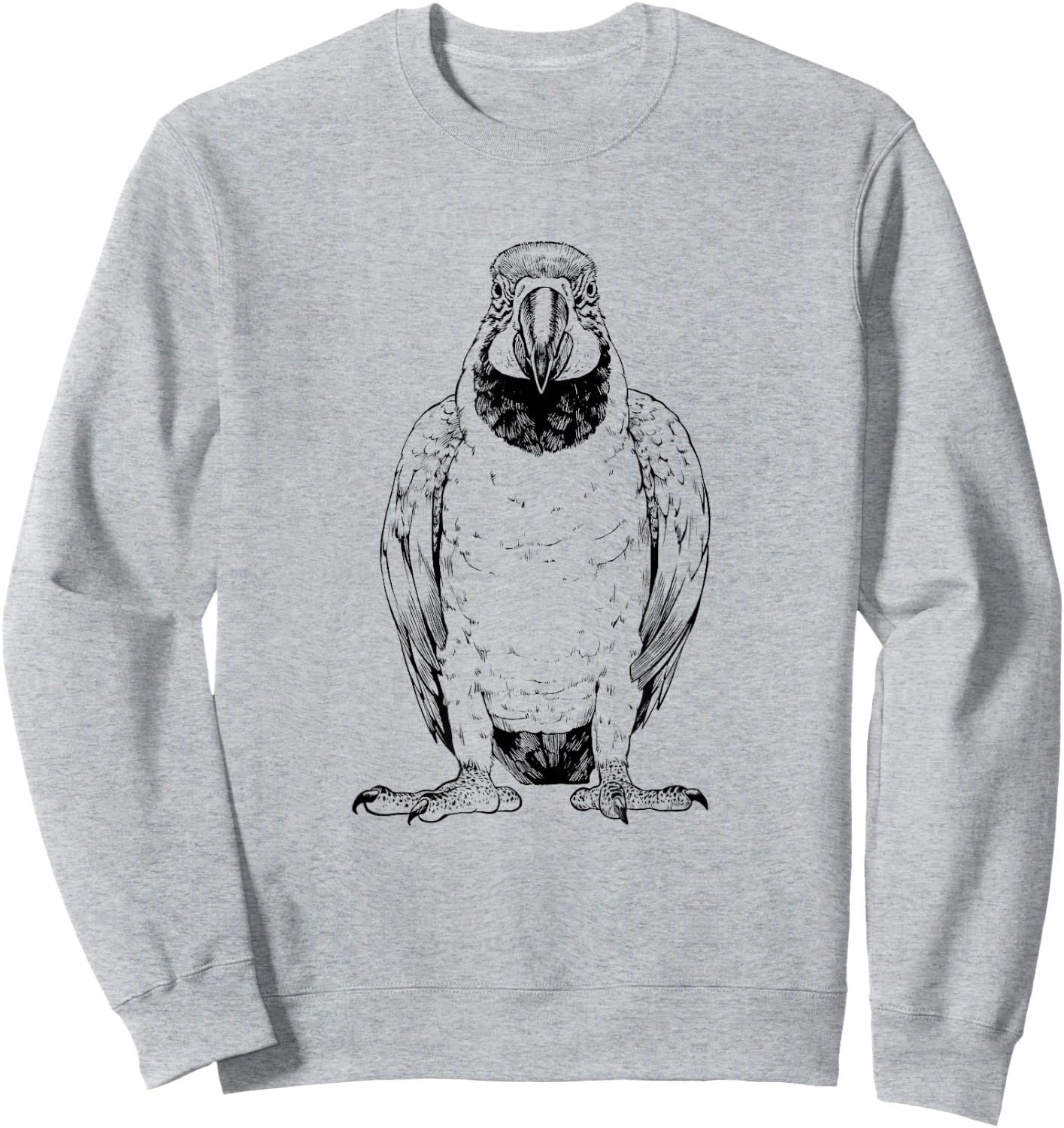Blue and Gold Macaw Mom Bird Lover Pet Lover Sweatshirt - Sweatshirt | Ash