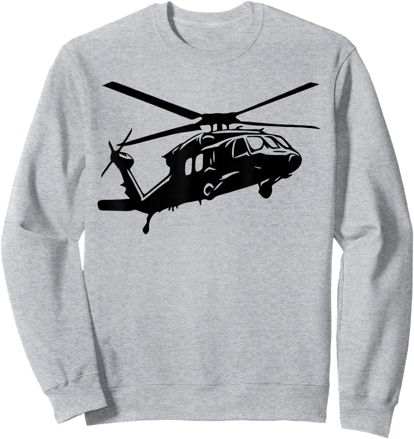 Sikorsky UH-60 Blackhawk Helicopter Army Pilot Gift Sweatshirt - Sweatshirt | Ash