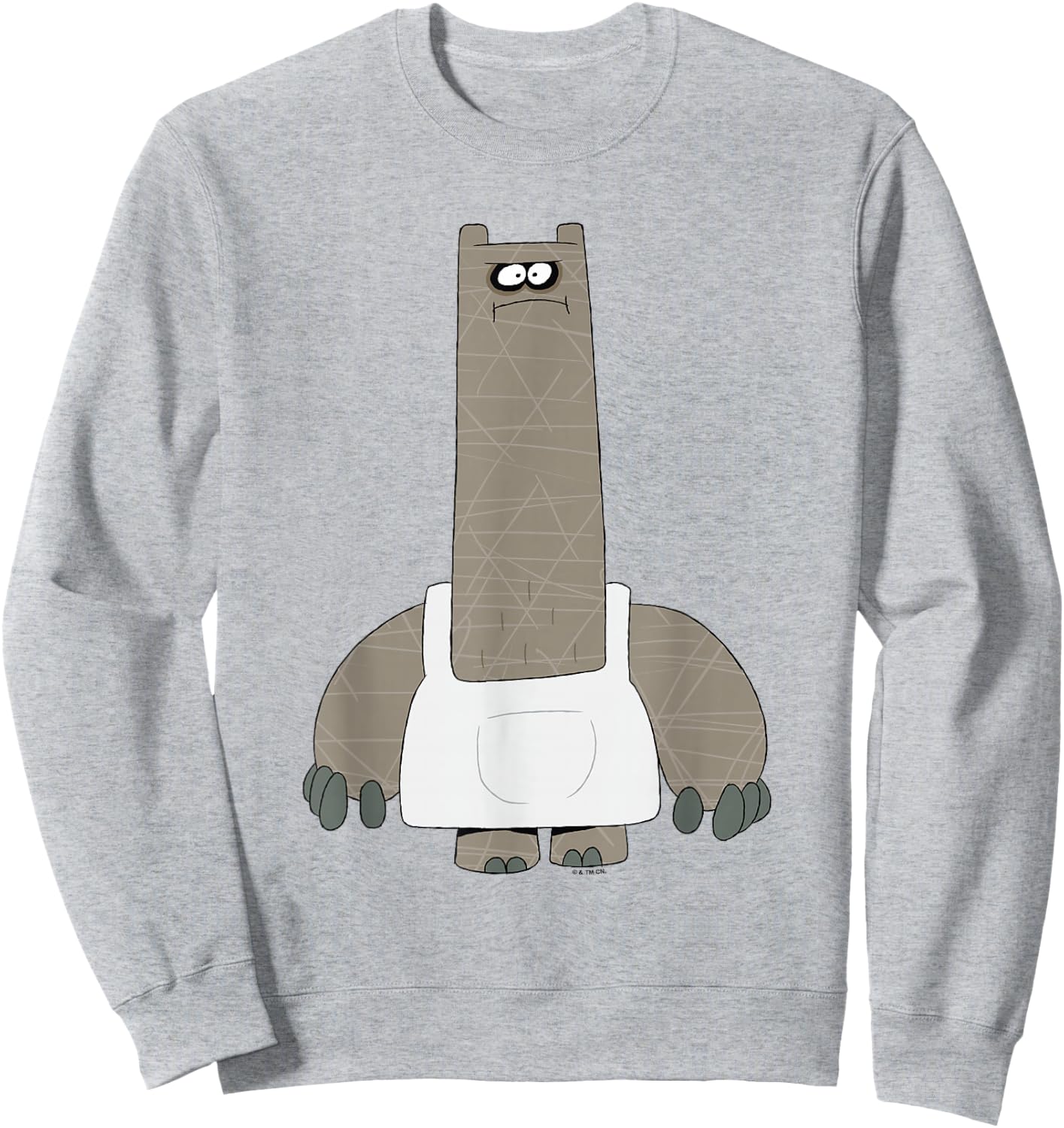 Chowder Shnitzel Angry Pose Full Body Shot Sweatshirt - Sweatshirt | Ash