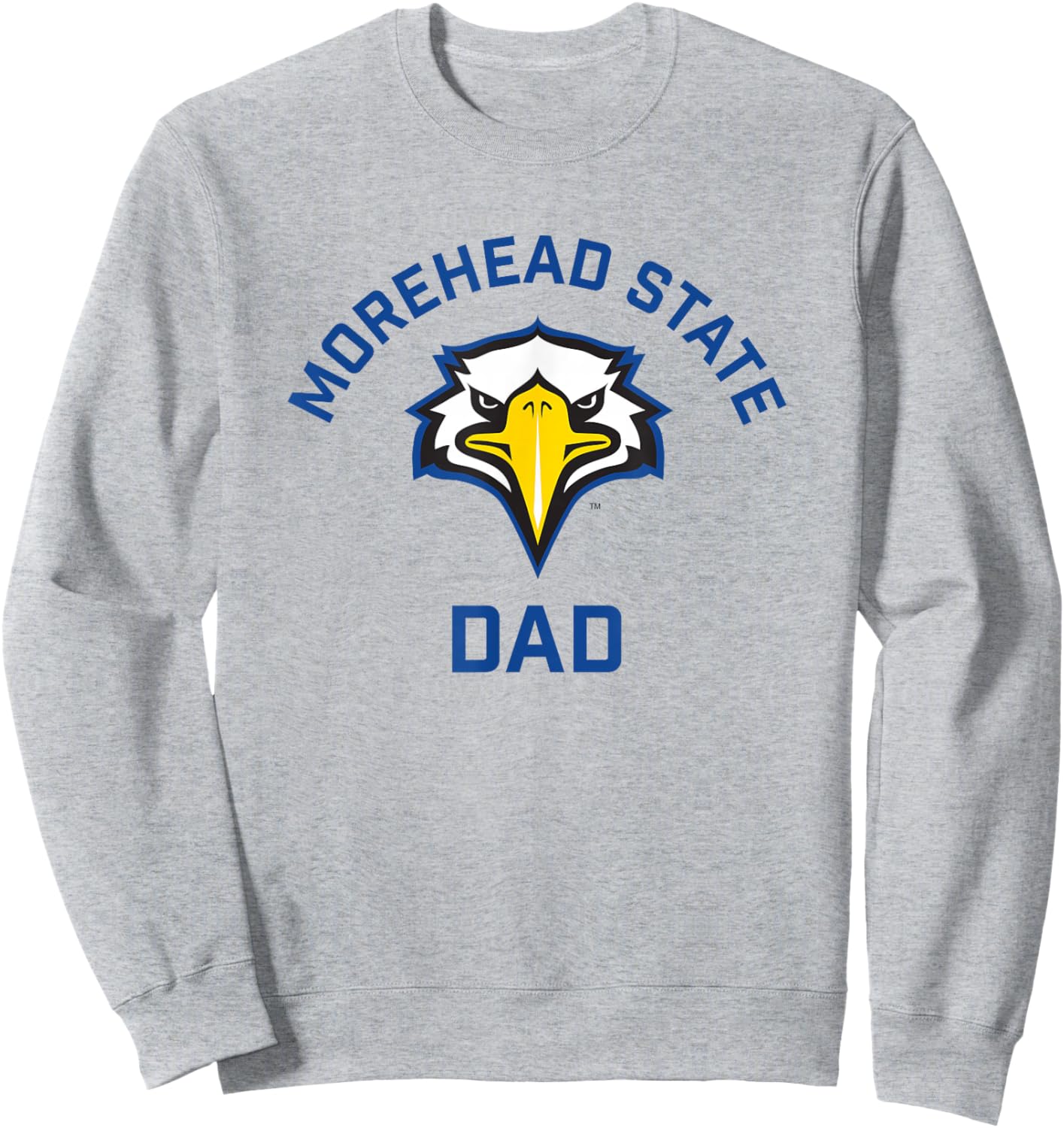 Morehead State University Eagles Arched Dad Sweatshirt - Sweatshirt | Ash