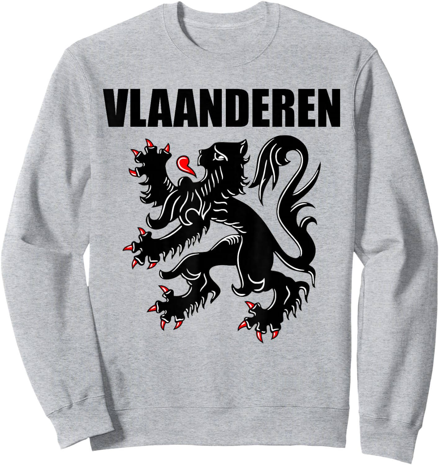 Flanders Belgium Flemish Lion Souvenir Vlaanderen Dutch Sweatshirt - Sweatshirt | Ash