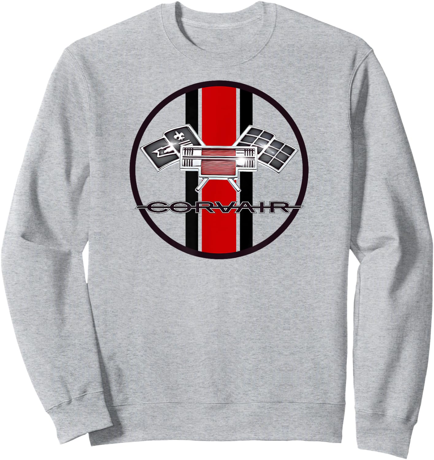 Corvair High Performance Flags 1961, 1962, 1963, 1964 Sweatshirt - Sweatshirt | Ash