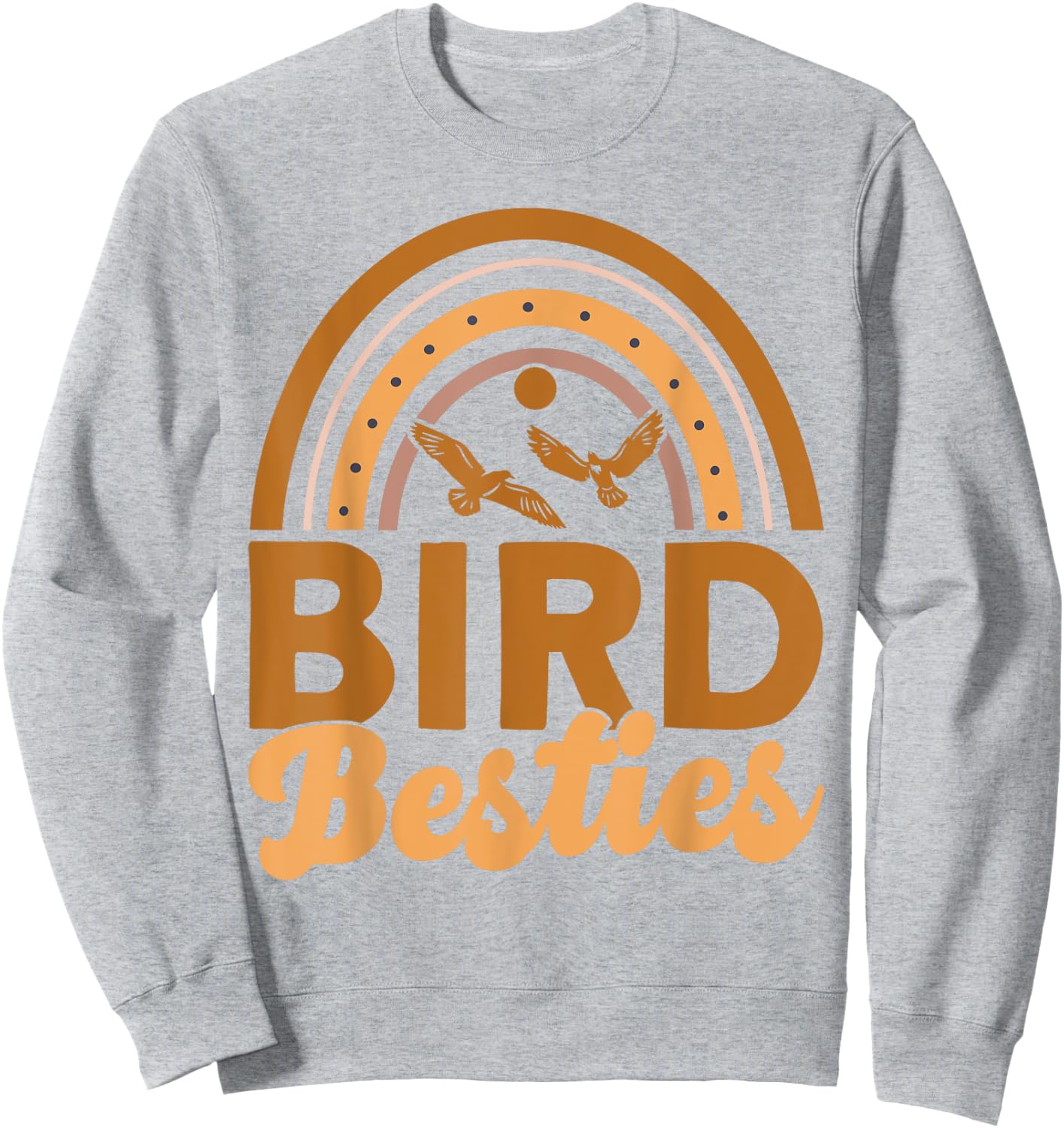 Bird Besties BFF Best Friends Bestie Sweatshirt - Sweatshirt | Ash