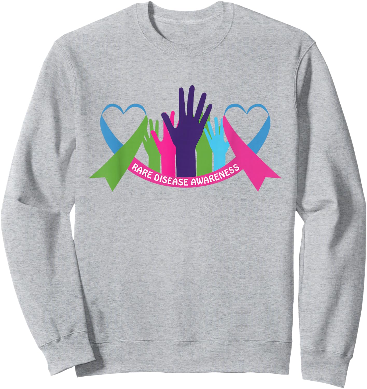 Rare Disease Awareness | Rare Disease Day Sweatshirt - Sweatshirt | Ash