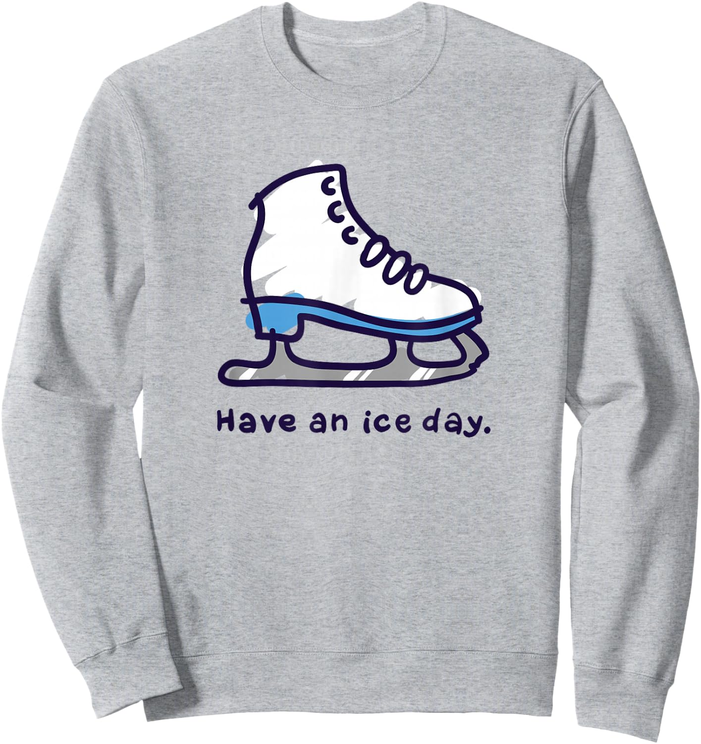 Figure Skating Gifts for Girls Women Men Ice Skater Sweatshirt - Sweatshirt | Ash