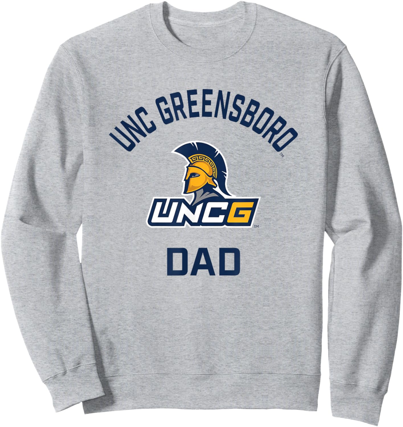 UNC Greensboro UNCG Spartans Arched Dad Sweatshirt - Sweatshirt | Ash