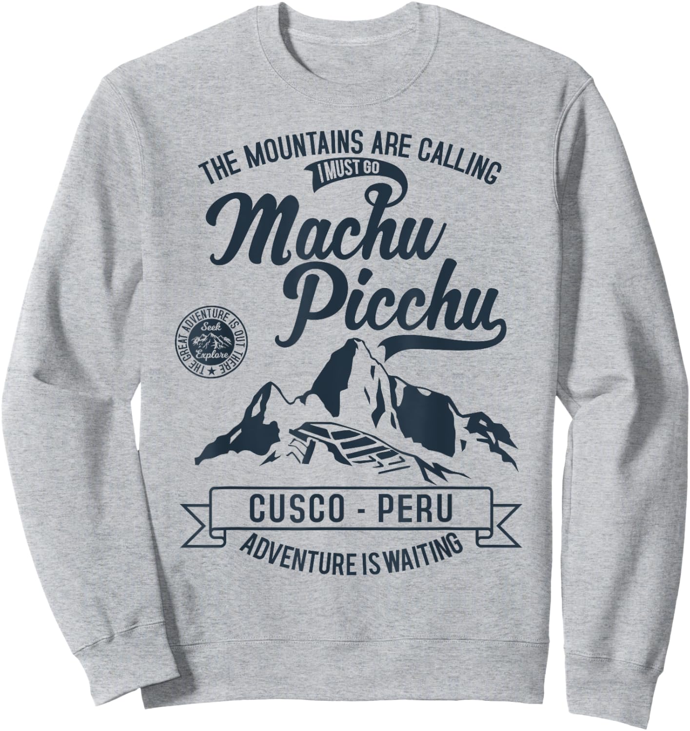 Peru Cusco Machu Picchu - Llama Jersey Souvenir Sweatshirt - Sweatshirt | Ash