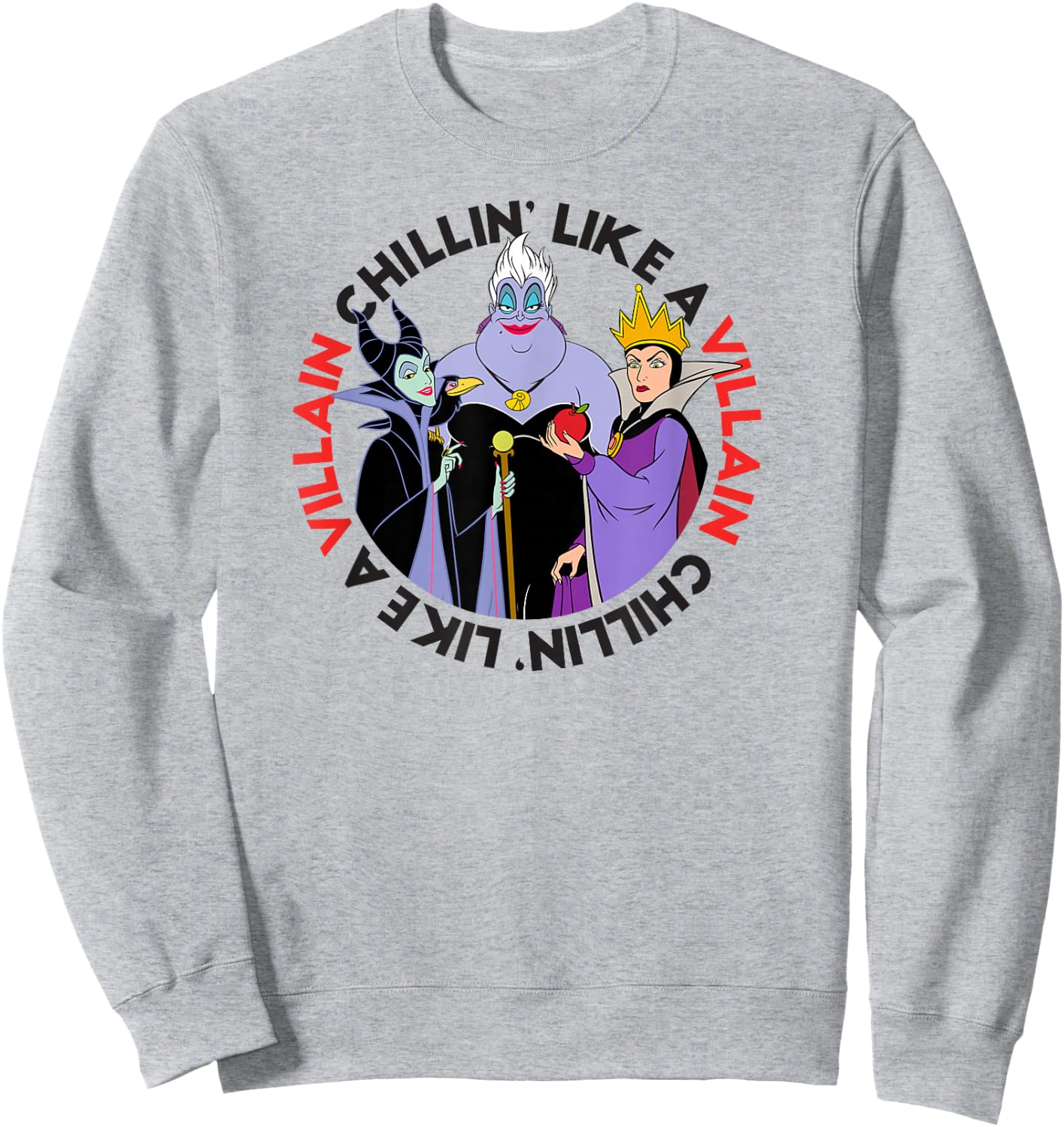 Disney Villains - Ursula, Maleficent, and Queen Grimhilde Sweatshirt - Sweatshirt | Ash
