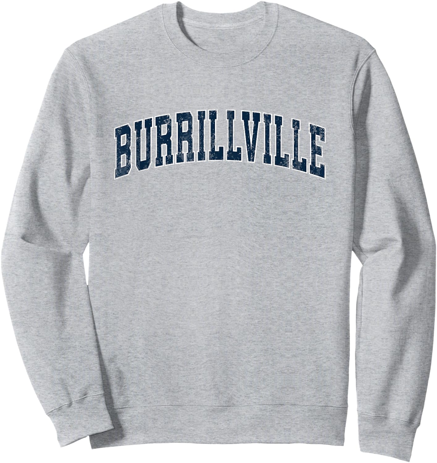 Burrillville Rhode Island RI Vintage Sports Design Navy Desi Sweatshirt - Sweatshirt | Ash