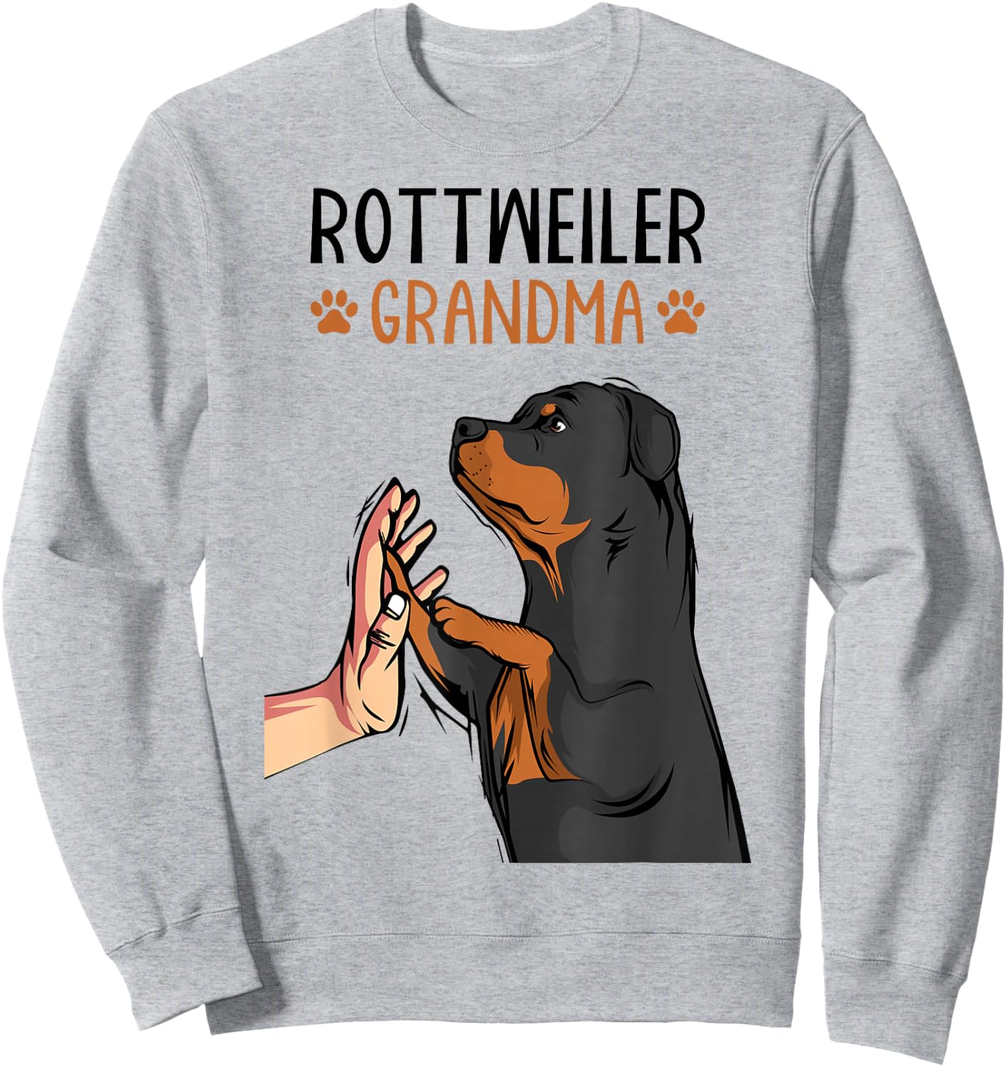 Rottweiler Grandma Rottie Dog Mom Funny Mother´s Day Sweatshirt - Sweatshirt | Ash