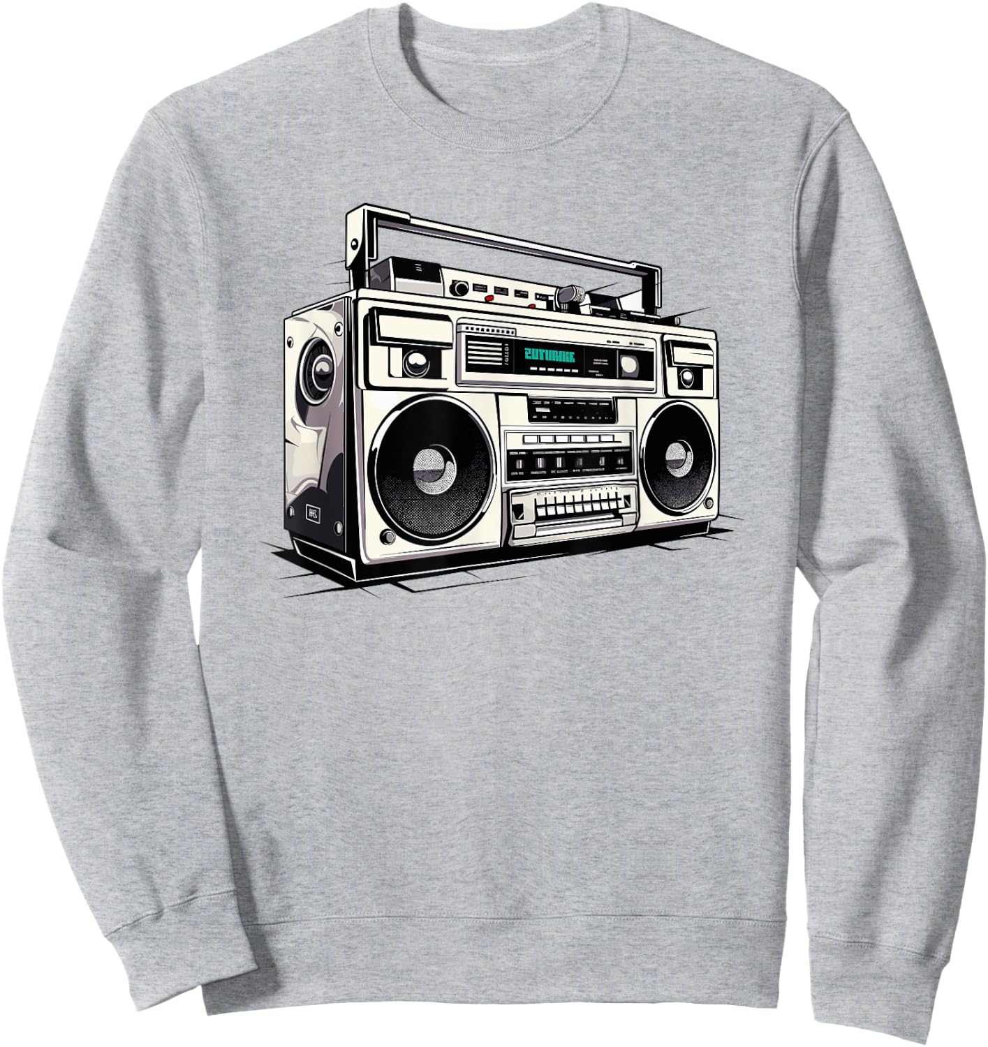 Ghetto Blaster Hip Hop 80's 90's Street Gangster Rap Lover Sweatshirt - Sweatshirt | Ash