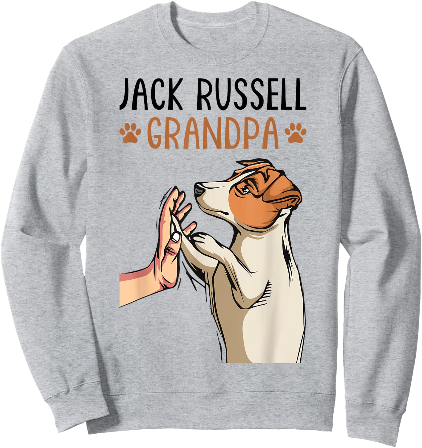 Jack Russell Terrier Grandpa Dog Grandpa Funny Men Sweatshirt - Sweatshirt | Ash