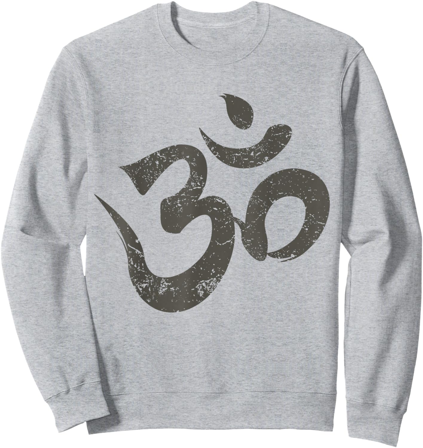 Vintage Om Meditation Spiritual Indian Yoga Symbol Om Sweatshirt - Sweatshirt | Ash