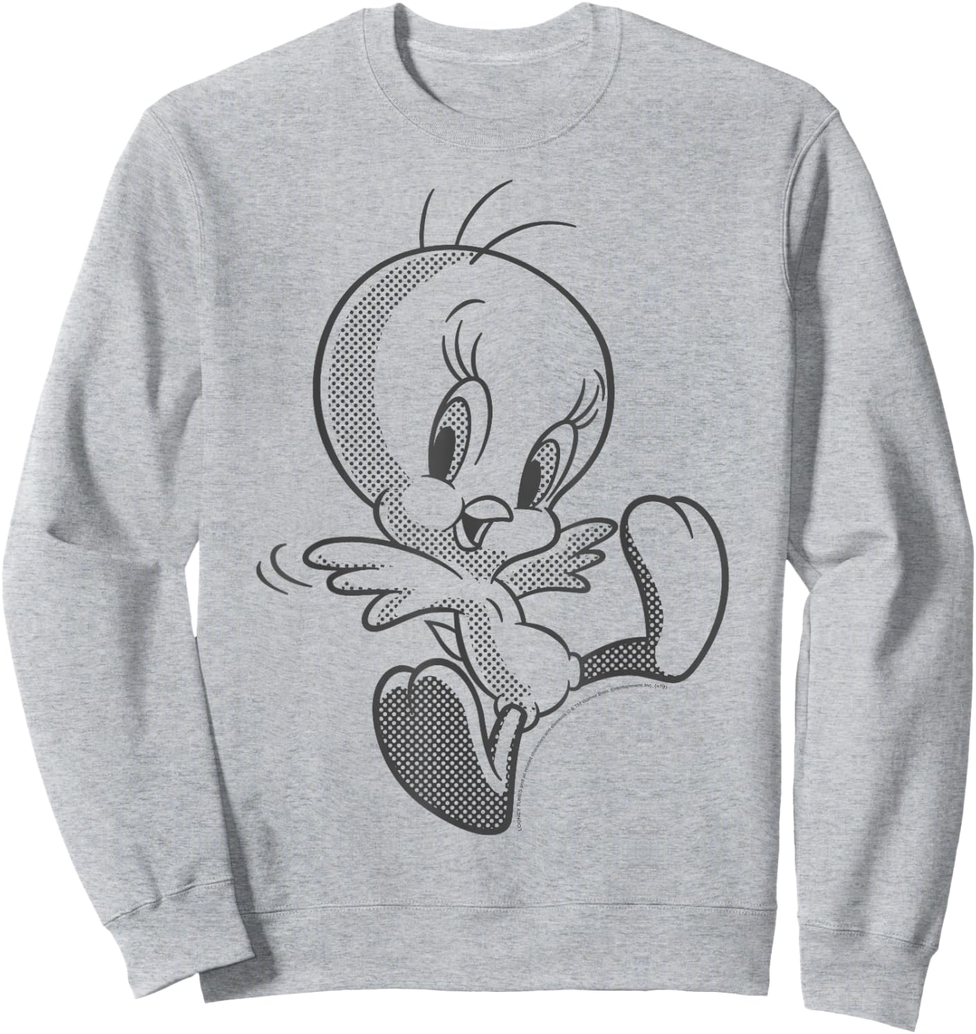 Looney Tunes Tweety Bird Comic Style Portrait Sweatshirt - Sweatshirt | Ash