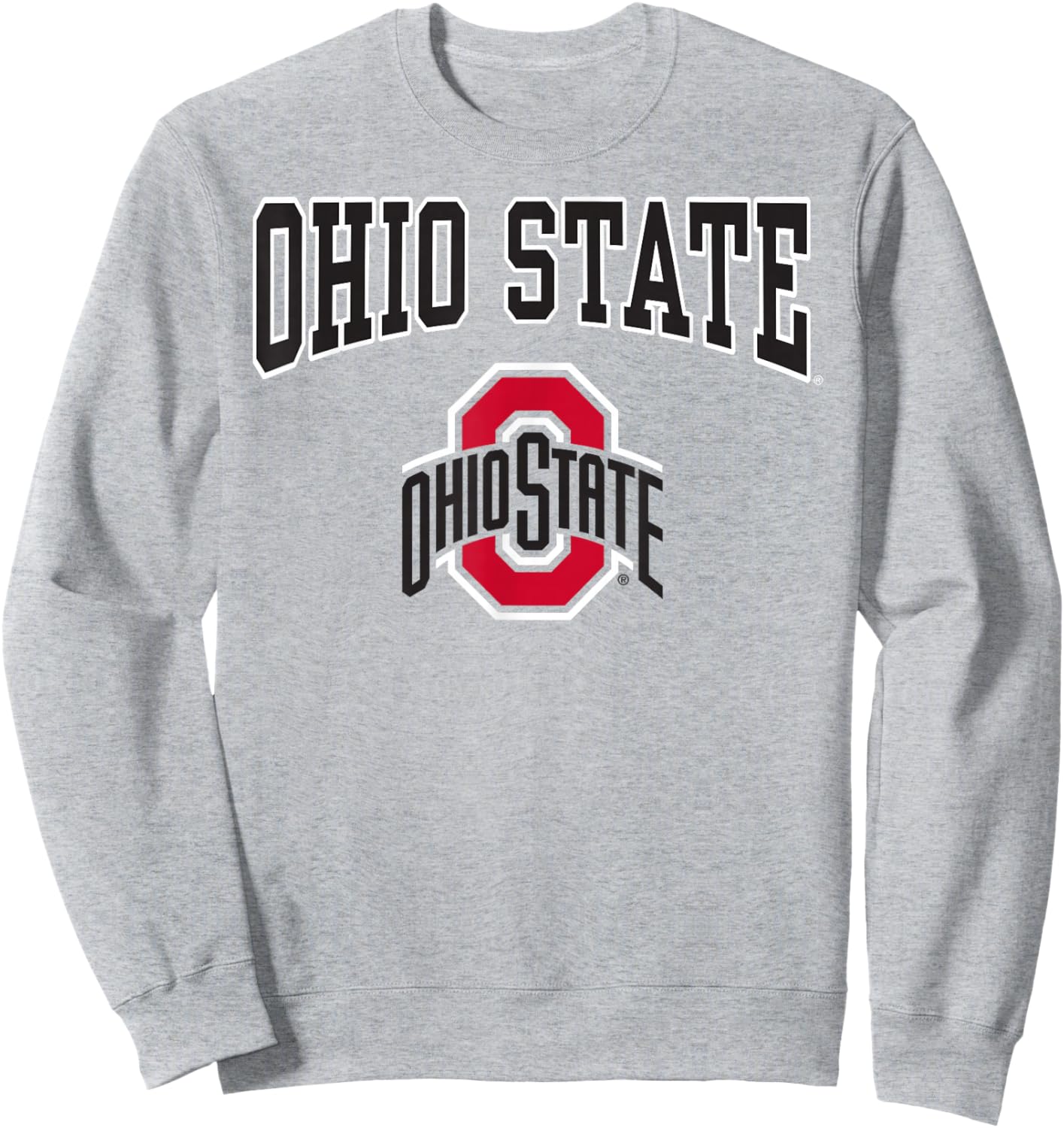 Ohio State Buckeyes Arch Logo Gray Officially Licensed Sweatshirt - Sweatshirt | Ash