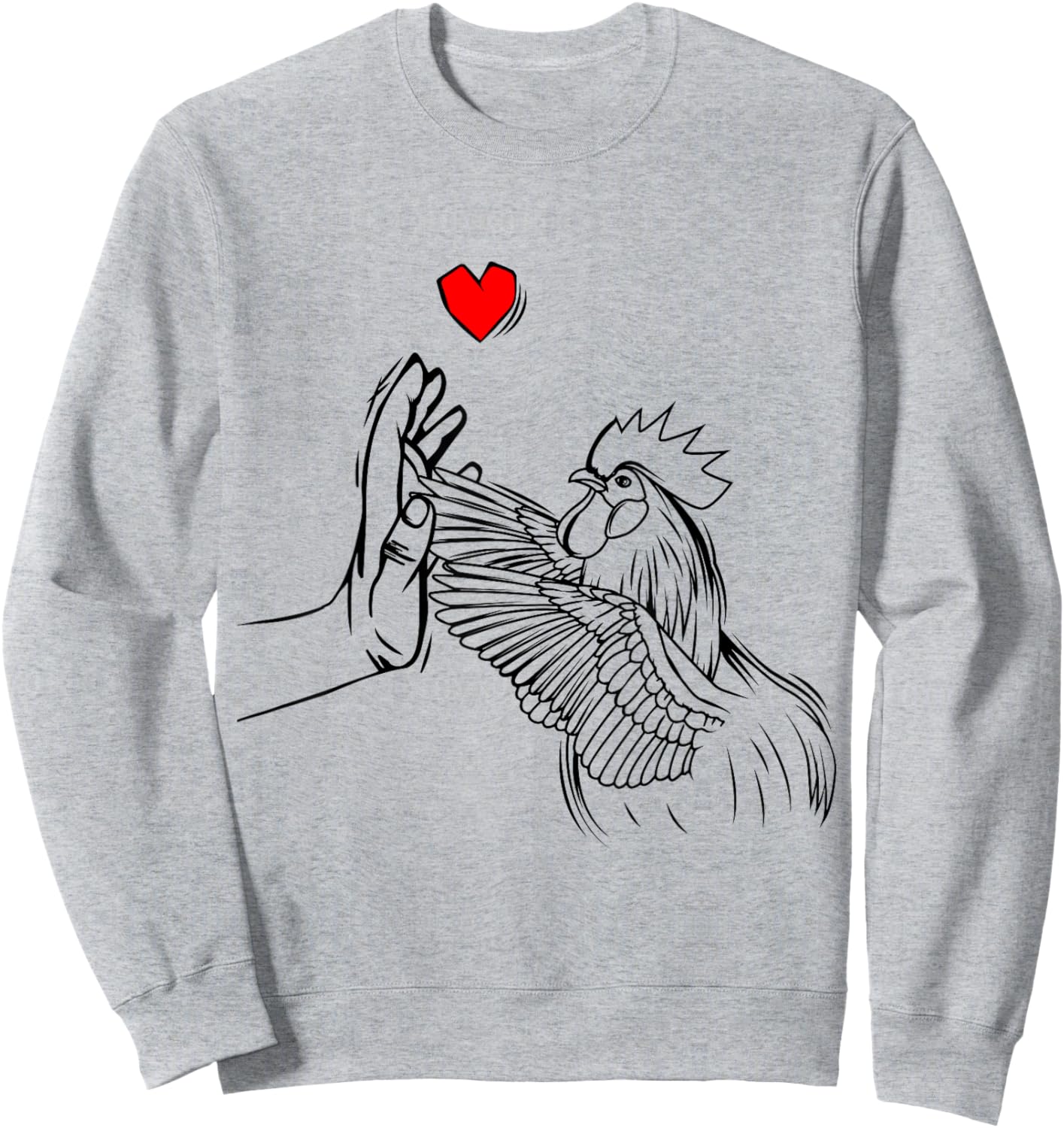 Chicken Love Women Farmer Girls Kids Sweatshirt - Sweatshirt | Ash