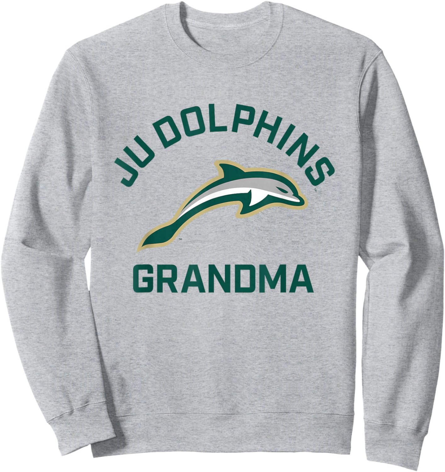 Jacksonville University Dolphins Arched Grandma Sweatshirt - Sweatshirt | Ash