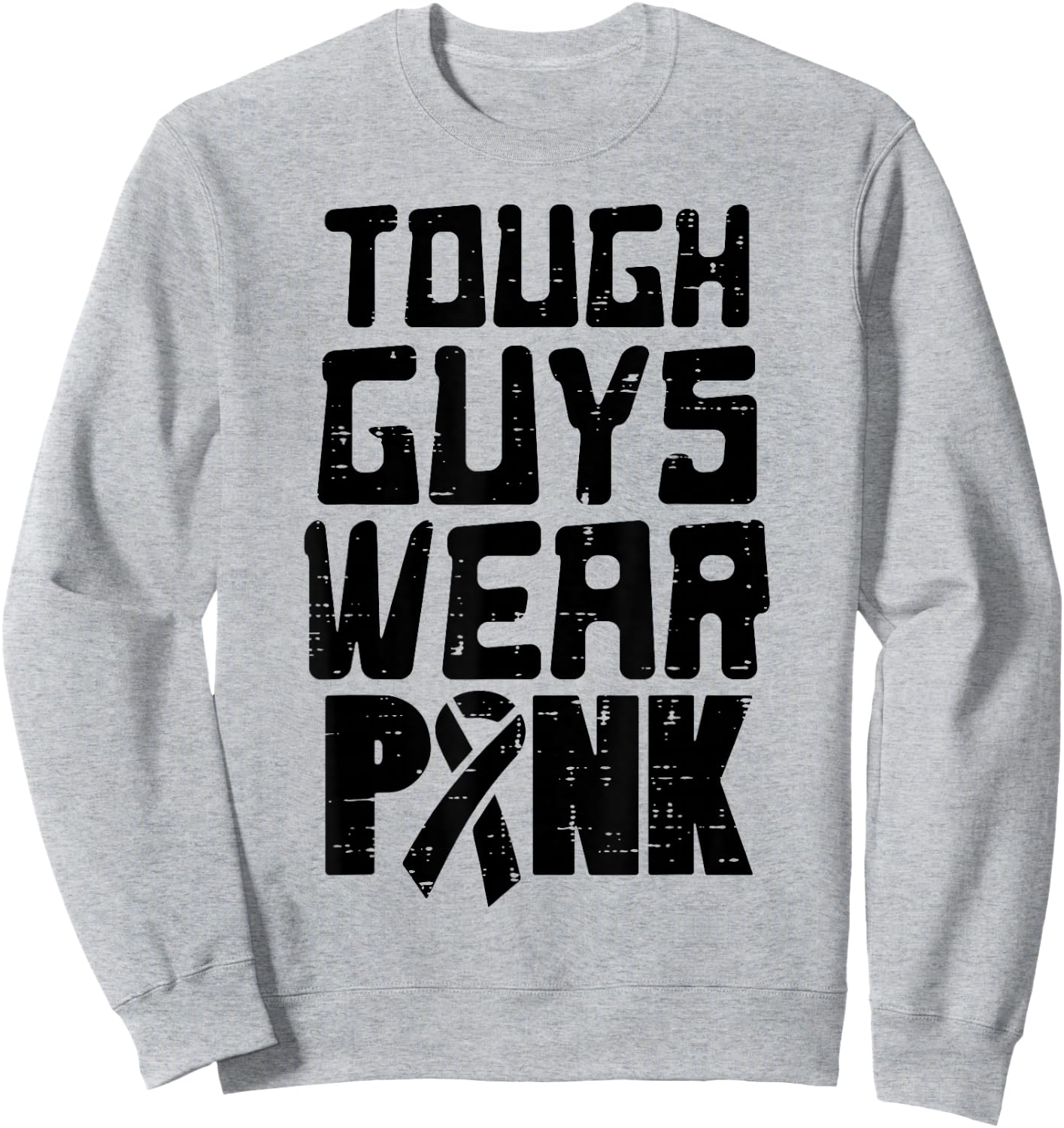 Breast Cancer Awareness Wear Pink Guys Men Boys Kids Teens Sweatshirt - Sweatshirt | Ash